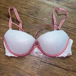 Pink! Date push up bra